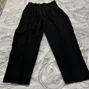Chic Black Women's Pleated Pants
